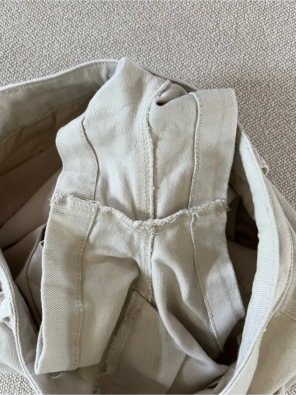 RSQ Cream Utility Cargo Shorts/Size 24 waist. Durable Cotton - Picture 12 of 12
